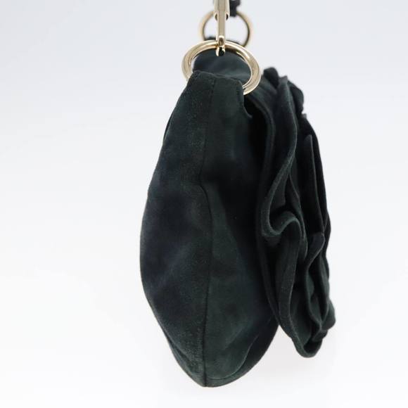 SAINT LAURENT Shoulder Bag Suede Gold Black 112930 Auth 90699 - Picture 4 of 16